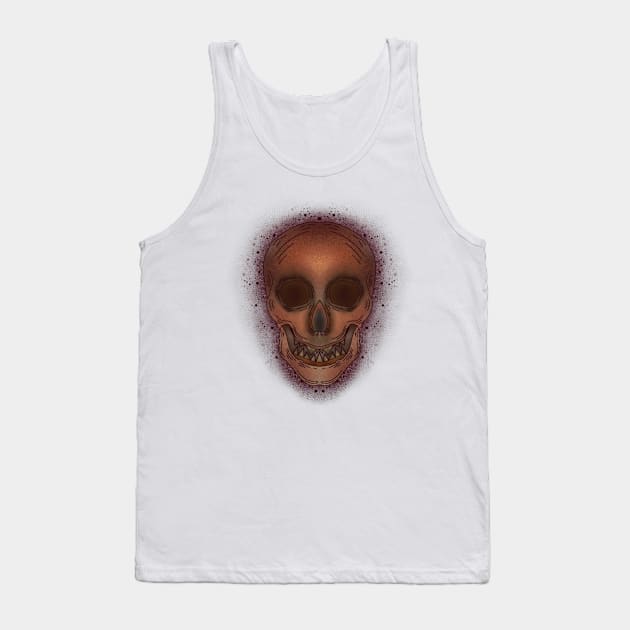 Halloween skull spooky style 4 Tank Top by fslaf